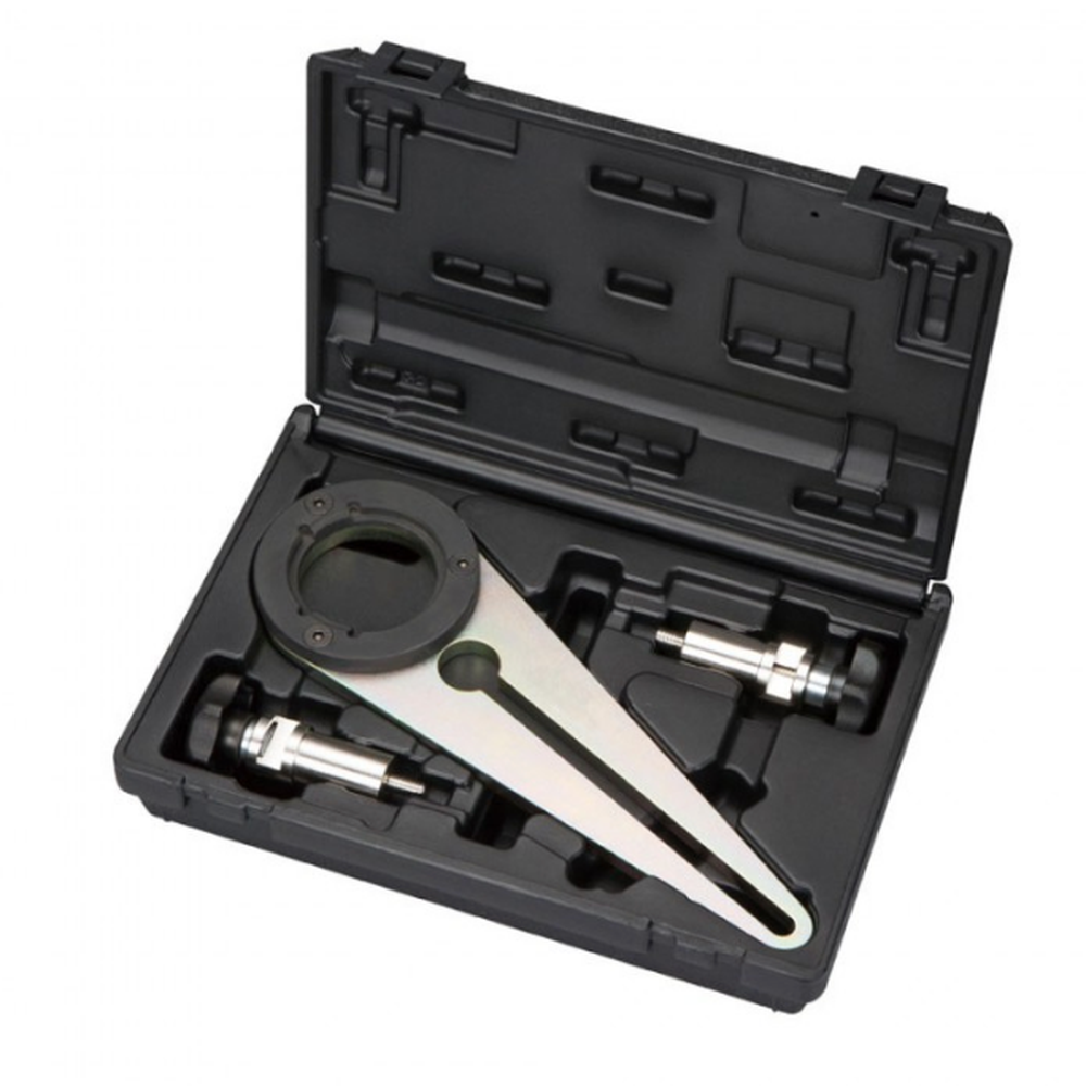 Crankshaft pulley holder for BMW N47/N57