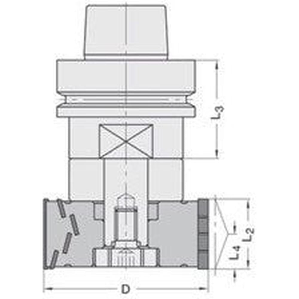 Diamant kanten/Sponningfrezen DP Z=2+2 41510 met cylindrisch gat (zonder freesdoorn)