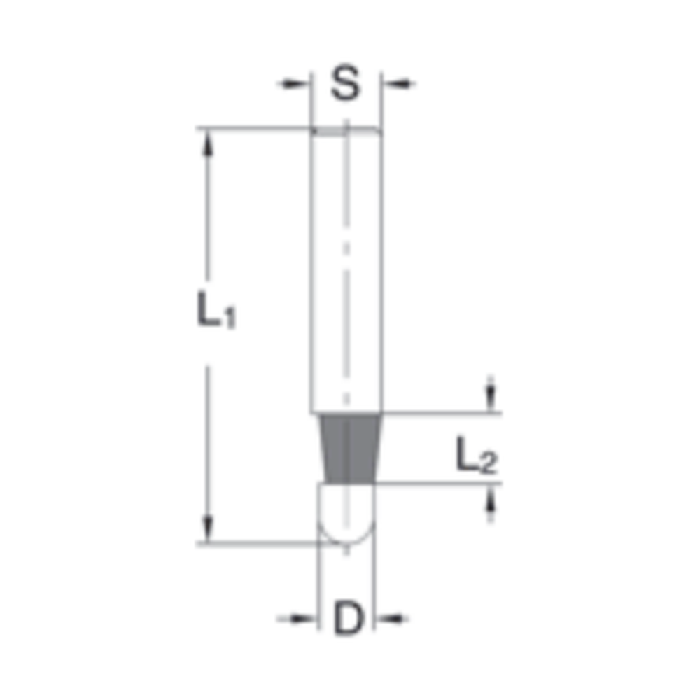 Fasekantenfrees voor luchtmachine HWM Z=2 Met fase