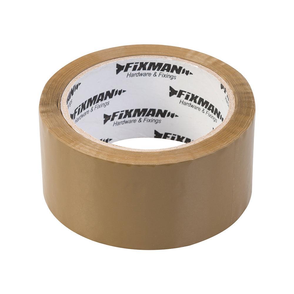 Fixman - Verpakkingstape 48 mm x 66 m, bruin, 6 stk.