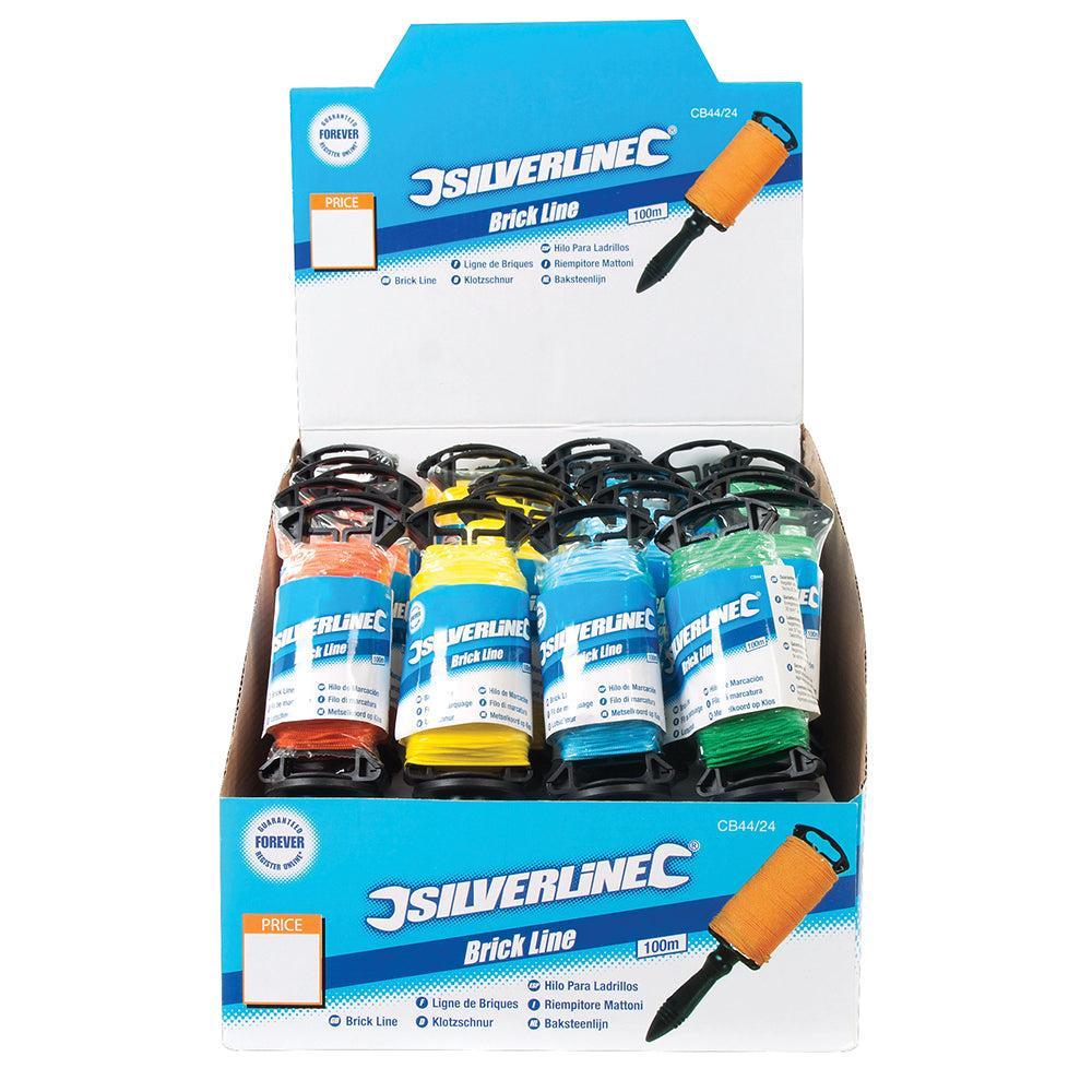 Silverline - Metselkoord spoel displaydoos, 24 stk. 100 m