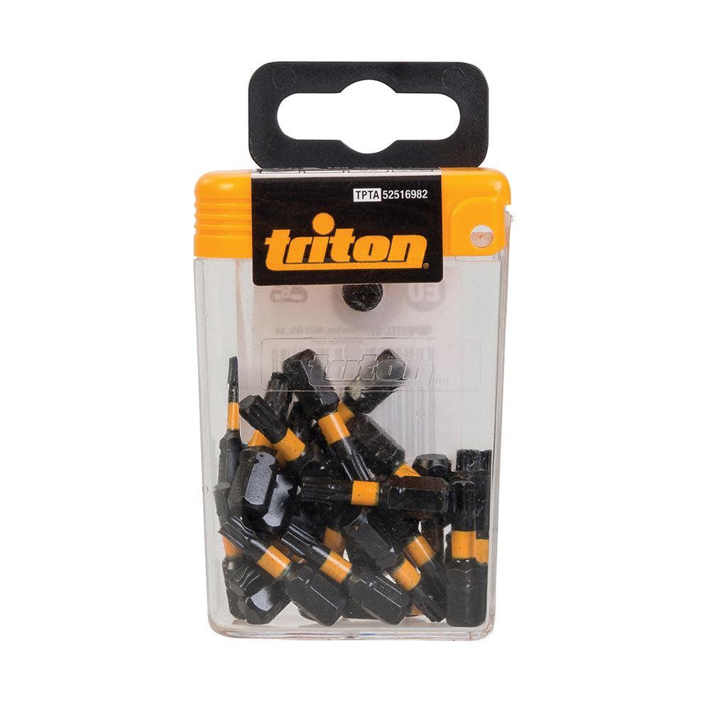Triton - T25 impact schroefbit, 25 pk. T25, 25 mm