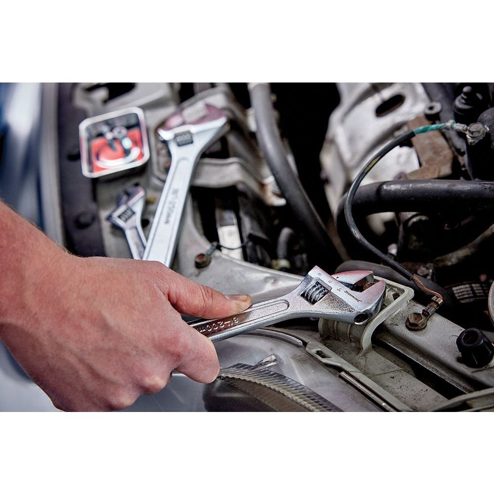 Silverline - 3-delige verstelbare moersleutel set 150, 200 en 250 mm