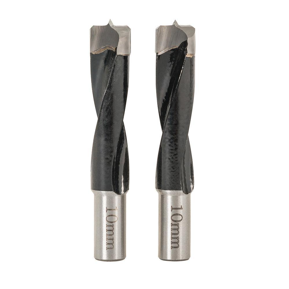 Triton - 10 mm deuvelmachine boor bits, 2 pk.