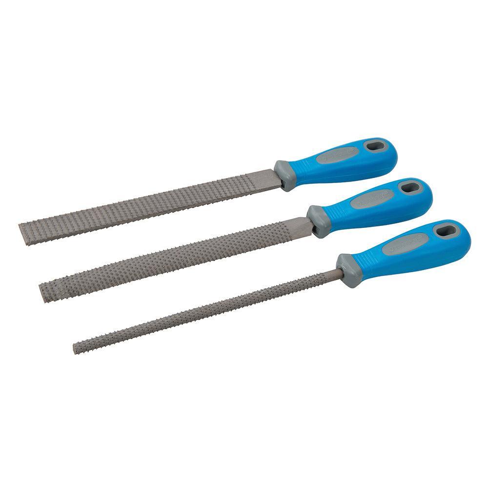 Silverline - 3-delige hout raspen set 200 mm
