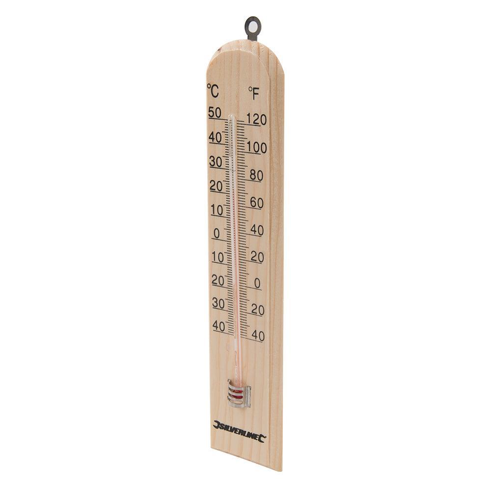 Silverline - Hout thermometer -40 °C tot +50 °C
