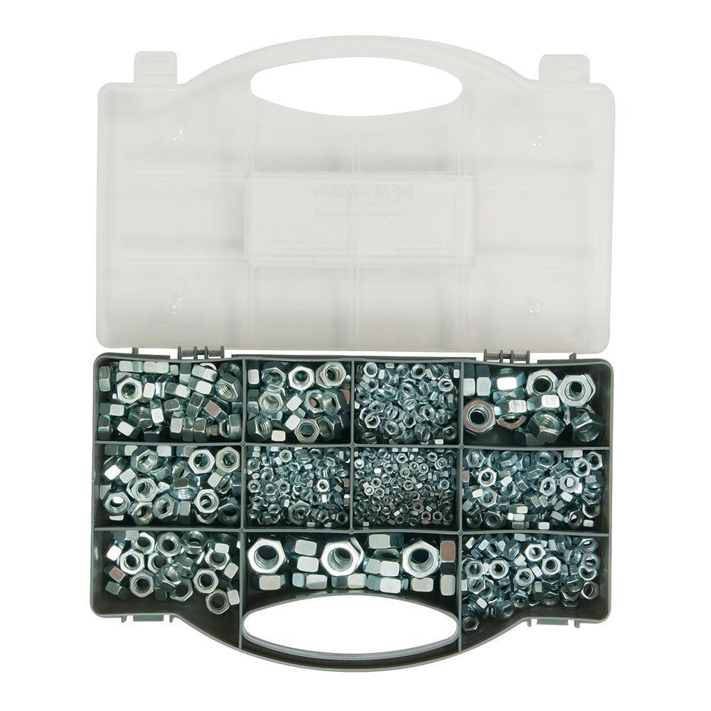 Fixman - Zeskantmoer assortiment 1000-delig assortiment