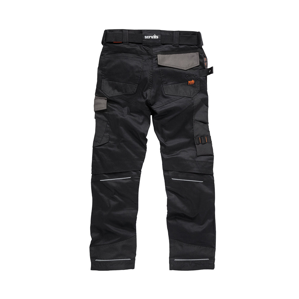 Scruffs - Pro Flex werkbroek met holsterzakken, zwart Maat 52 L