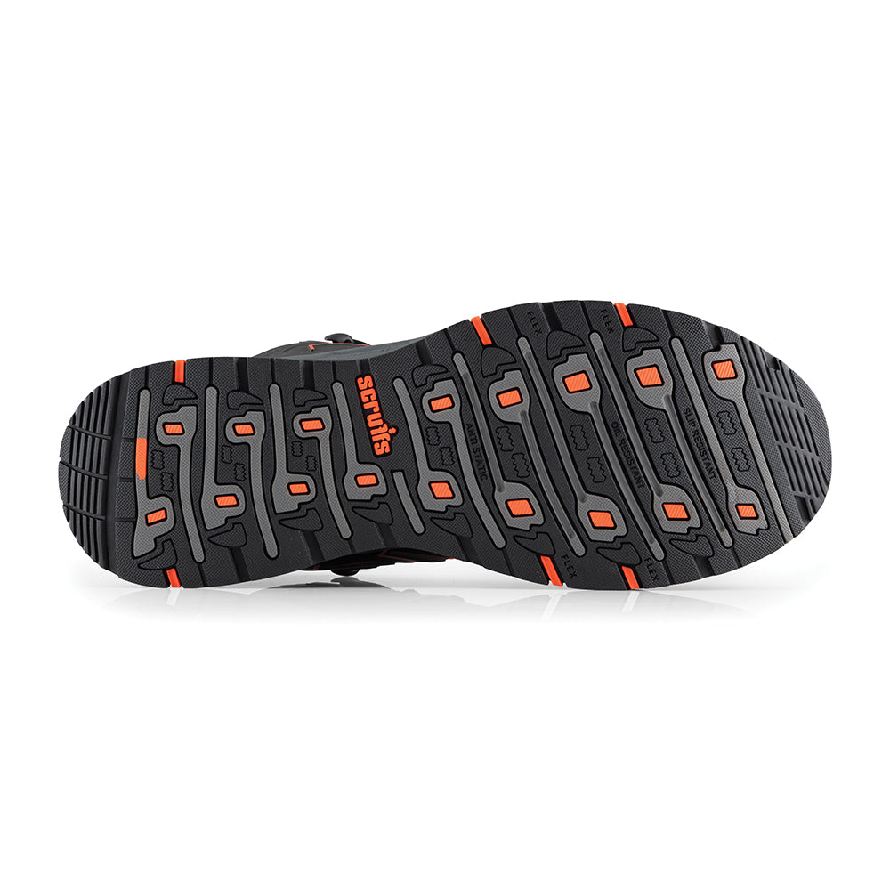 Scruffs - Glide veiligheidslaarzen, zwart/oranje-4