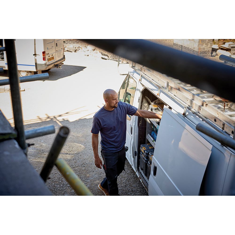 Scruffs - Eco Worker T-shirt, grijs Maat XS