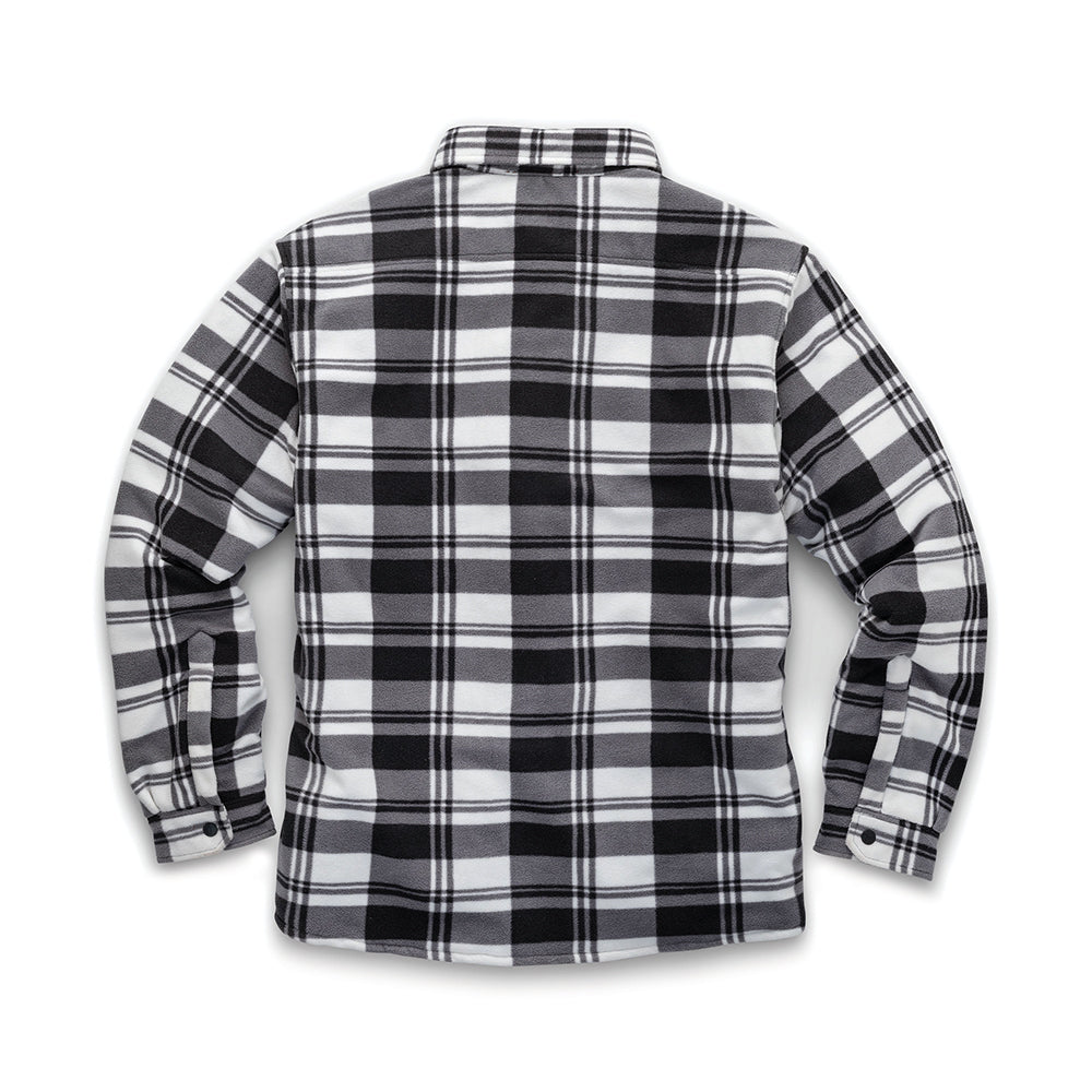 Scruffs - Worker gewatteerd geruit Overhemd, zwart/wit-2