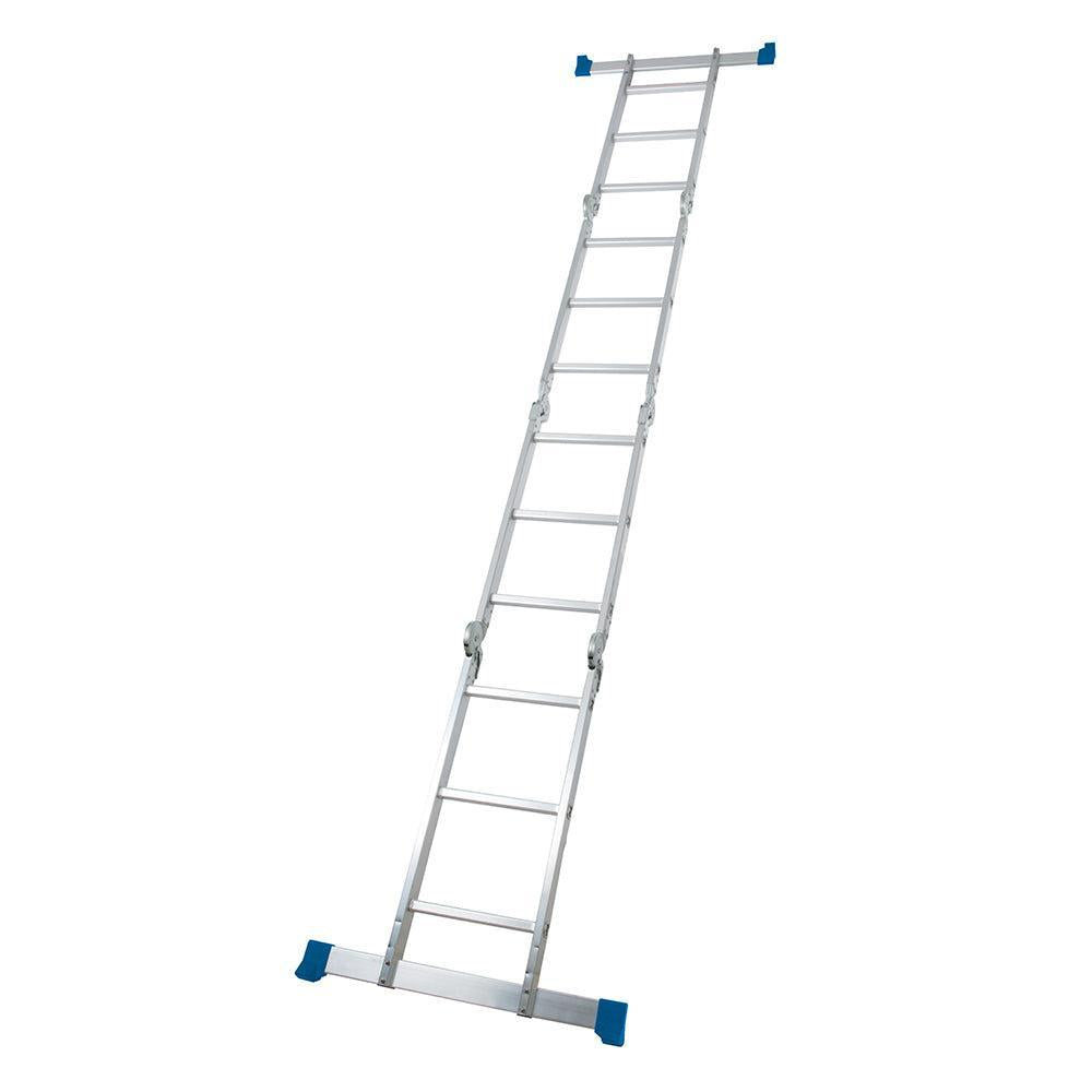 Silverline - Multifunctionele ladder met platform 3,6 m (12 sporten)