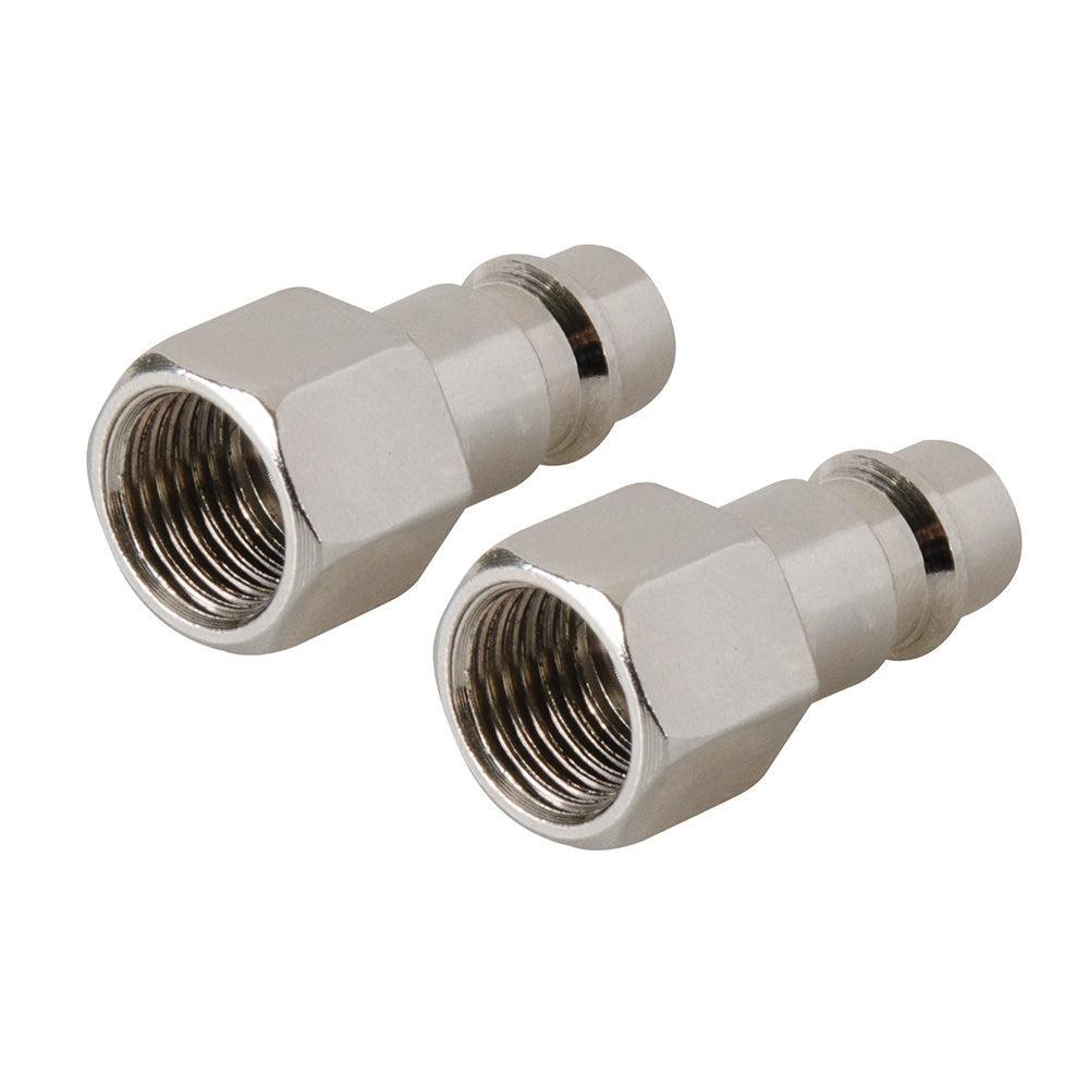 Silverline - EU luchtslang bajonetkoppeling, vrouwelijke draad, 2 pk. 1/4" BSP