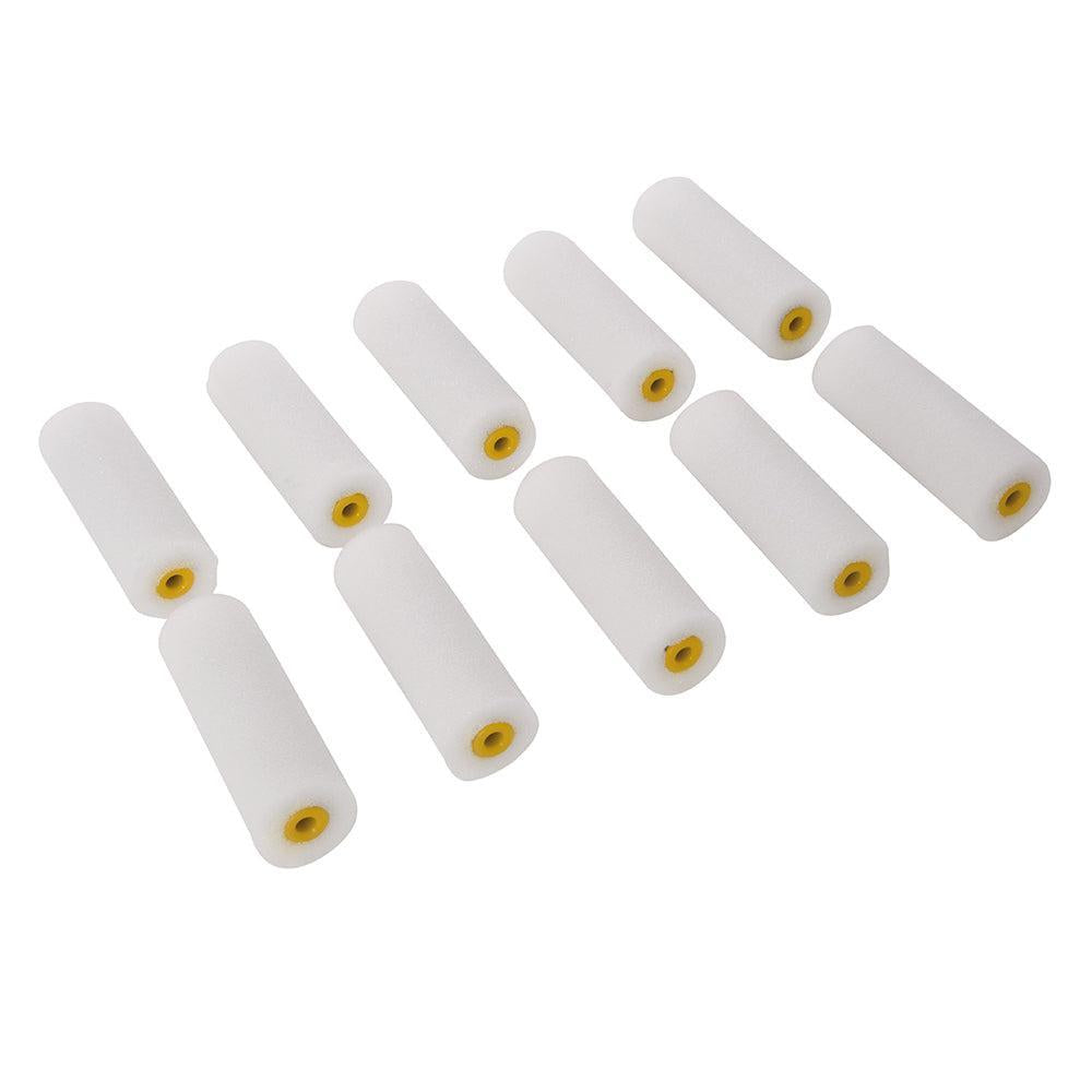 Silverline - 100 mm mini verfrollers, 10 pk. Lak