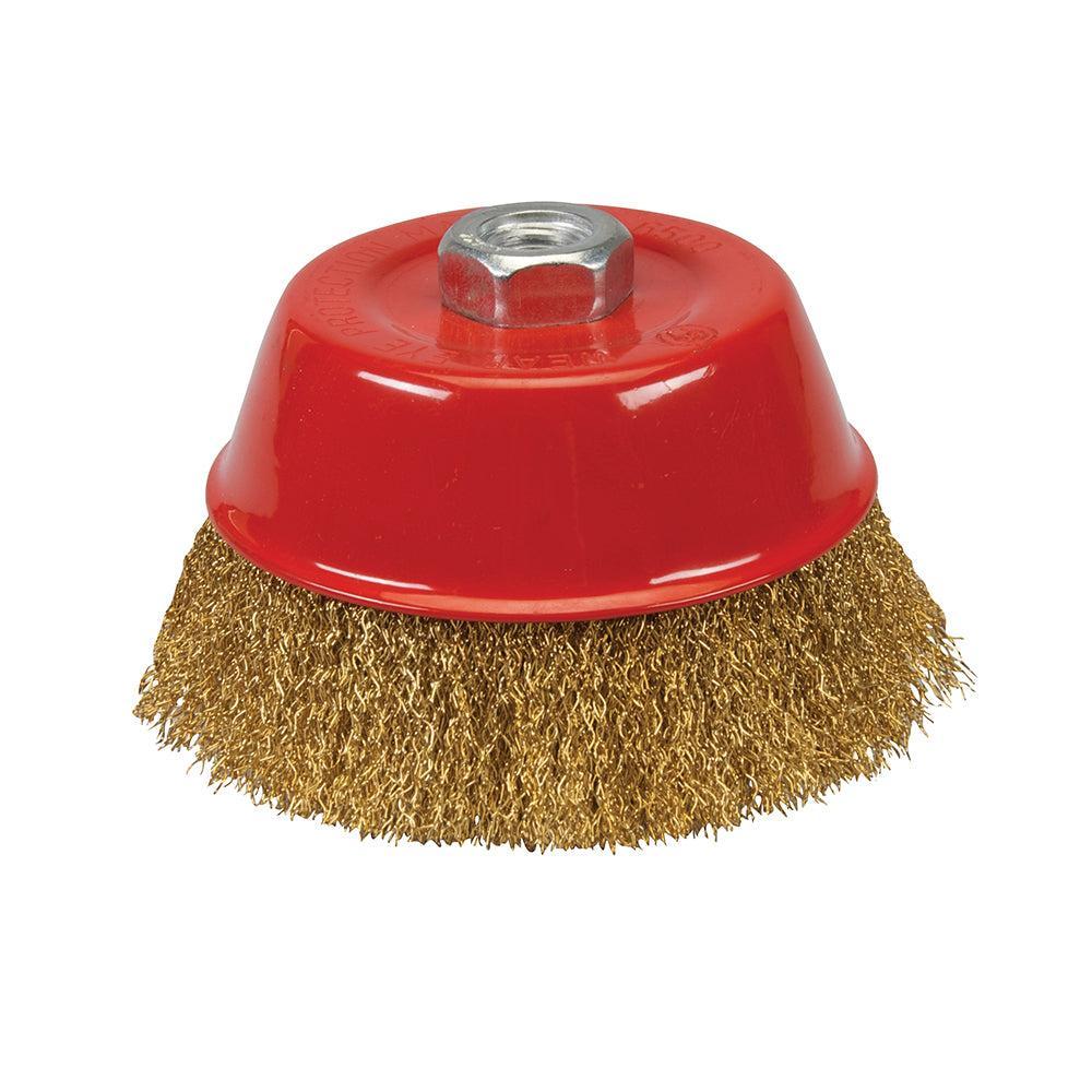 Silverline - Komborstel met gegolfd staaldraad 125 mm