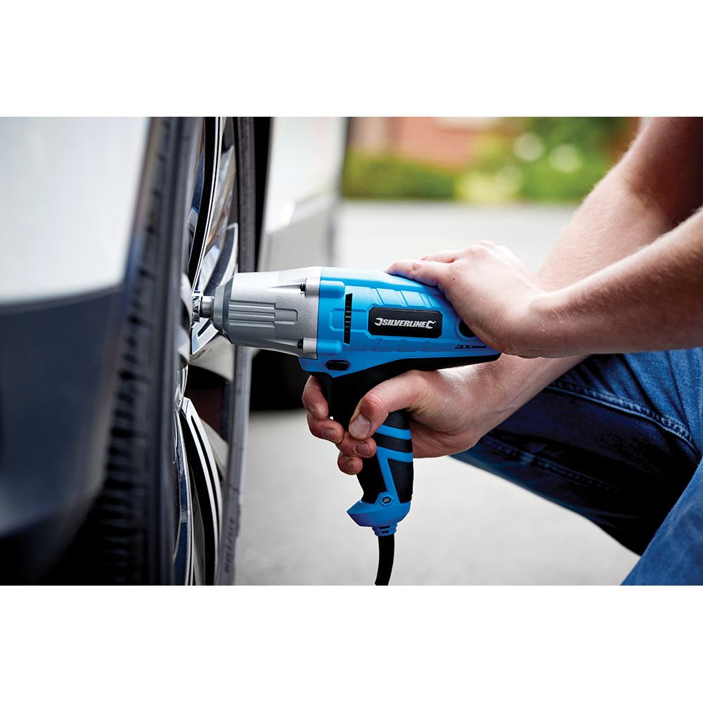 Silverline - 400 W elektrische slagmoersleutel