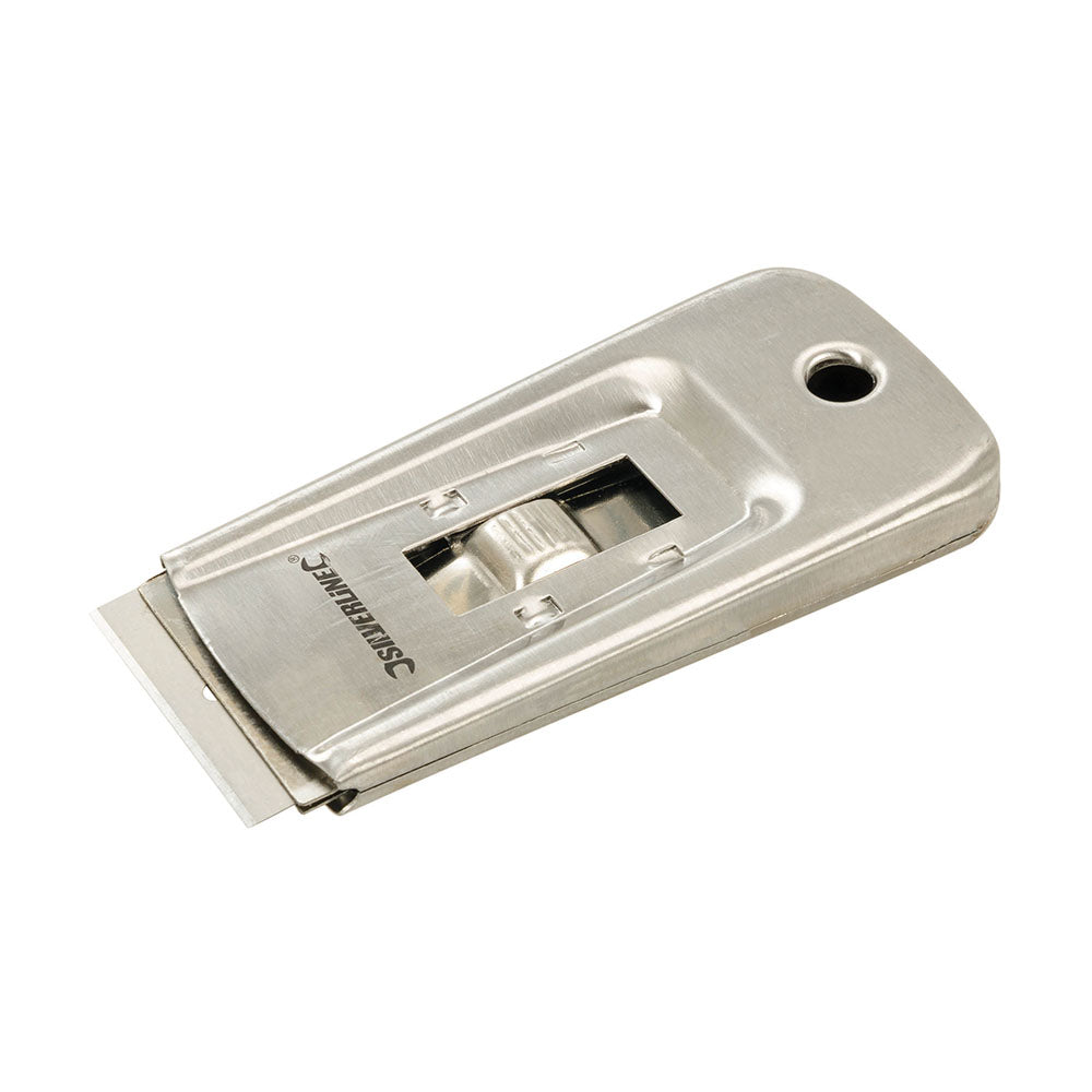 Silverline - Intrekbare stalen vensterschraper 100 mm