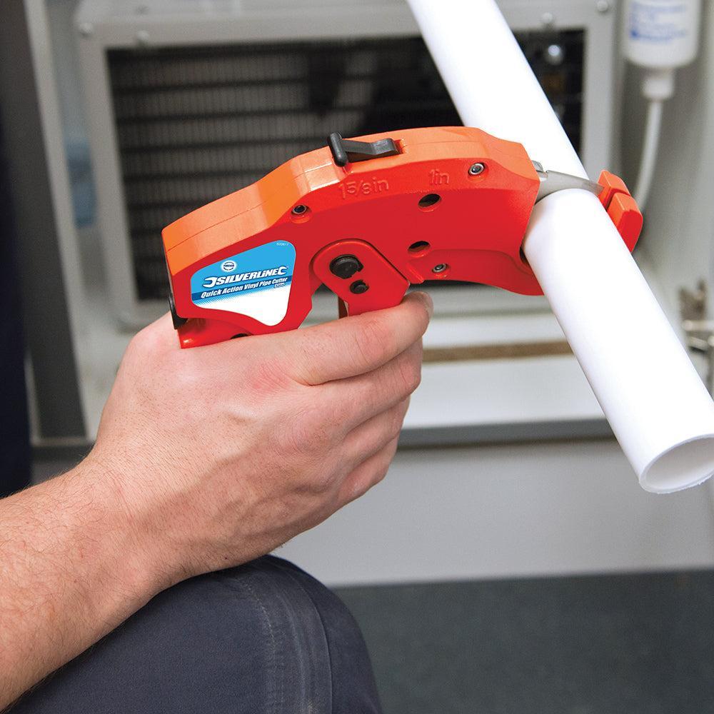 Silverline - Snelspan vinyl pijpsnijder 42 mm