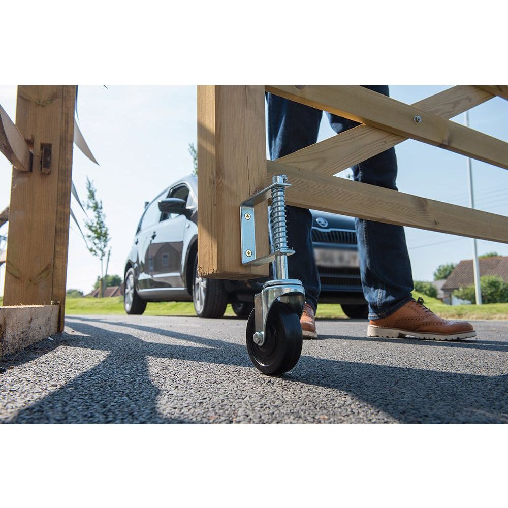 Fixman - Hek zwenkwiel onder veerdruk 100 mm, 57 kg