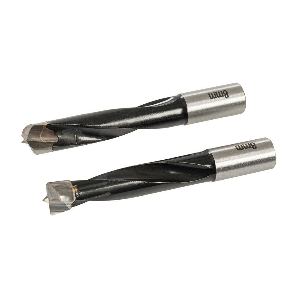 Triton - 8 mm deuvelmachine boor bits, 2 pk. TDJDB8