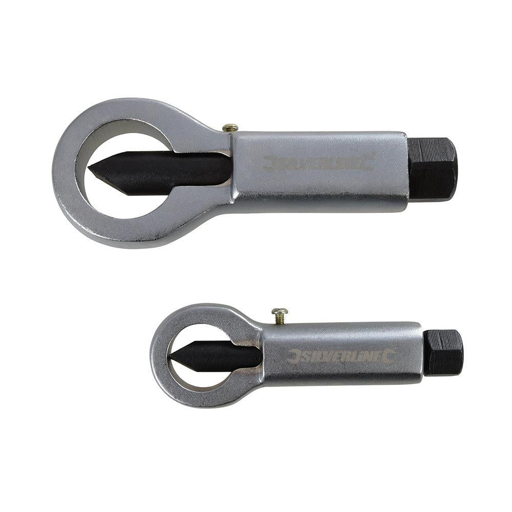 Silverline - 2-delige moersplijter set 2 - 15 mm en 15 - 22 mm