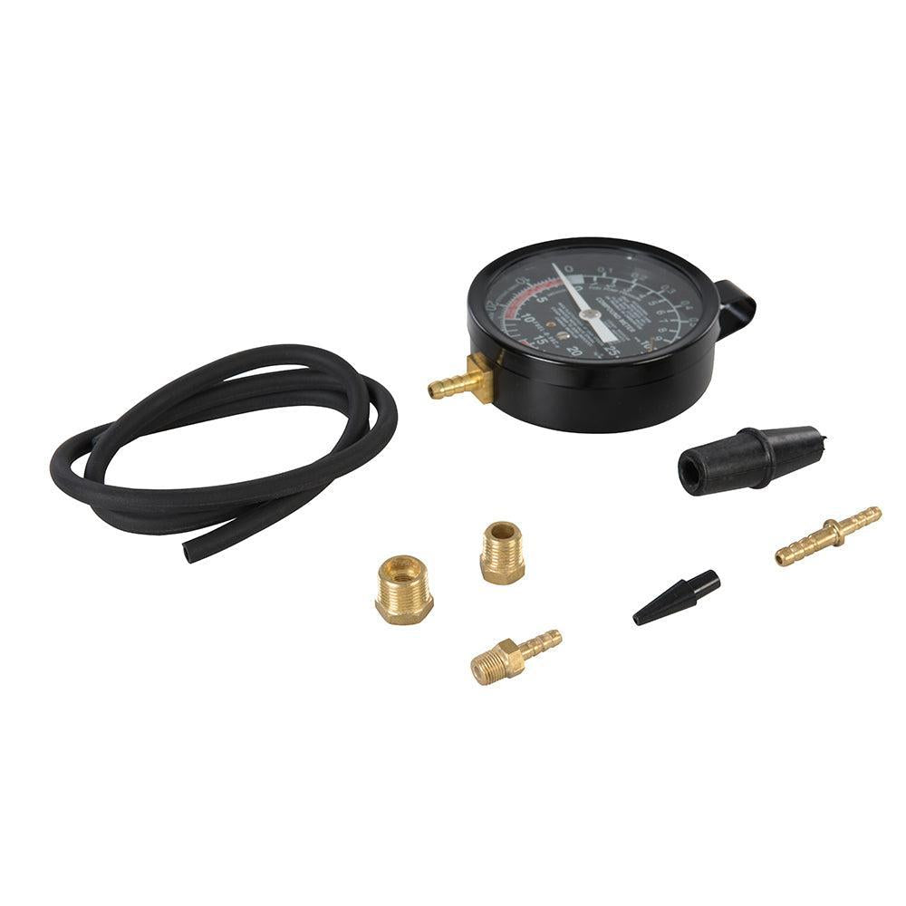 Silverline - Vacuüm- en brandstofpompdruktester 0 - 10 psig / 0 - 25 Hg