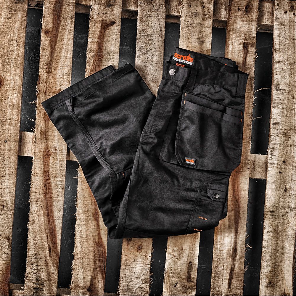 Scruffs - Werkbroek 'Worker Plus', zwart