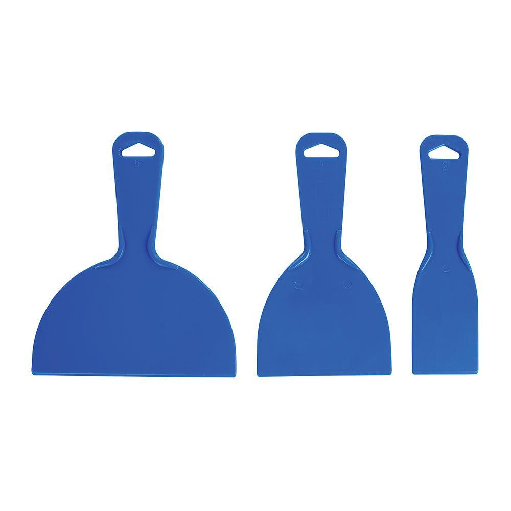 Silverline - 3-delige Plastic schraperset 50, 100 & 150 mm