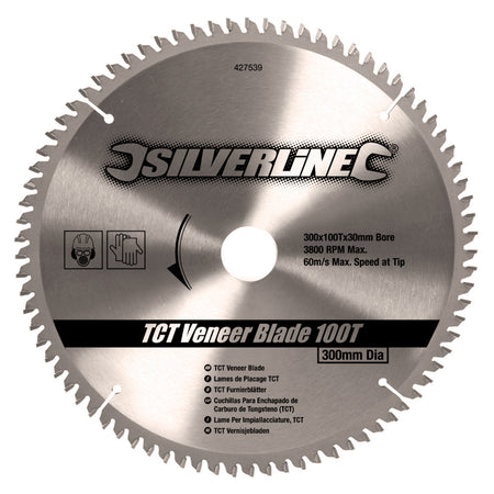 Silverline - TCT fineer cirkelzaagblad, 100 tanden