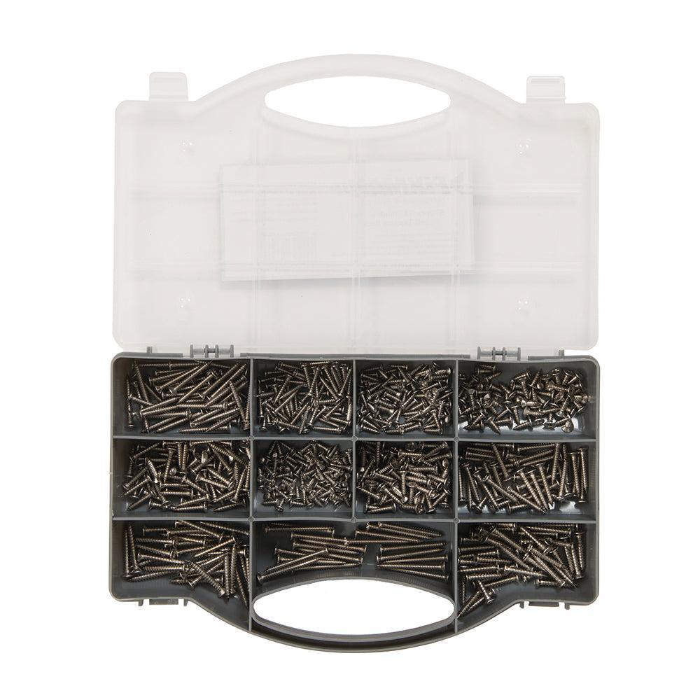 Fixman - A2 zelftappende RVS schroef assortiment 570-delig assortiment