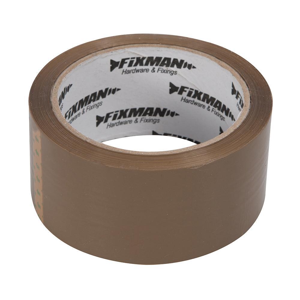 Fixman - Verpakkingstape 48 mm x 66 m, bruin