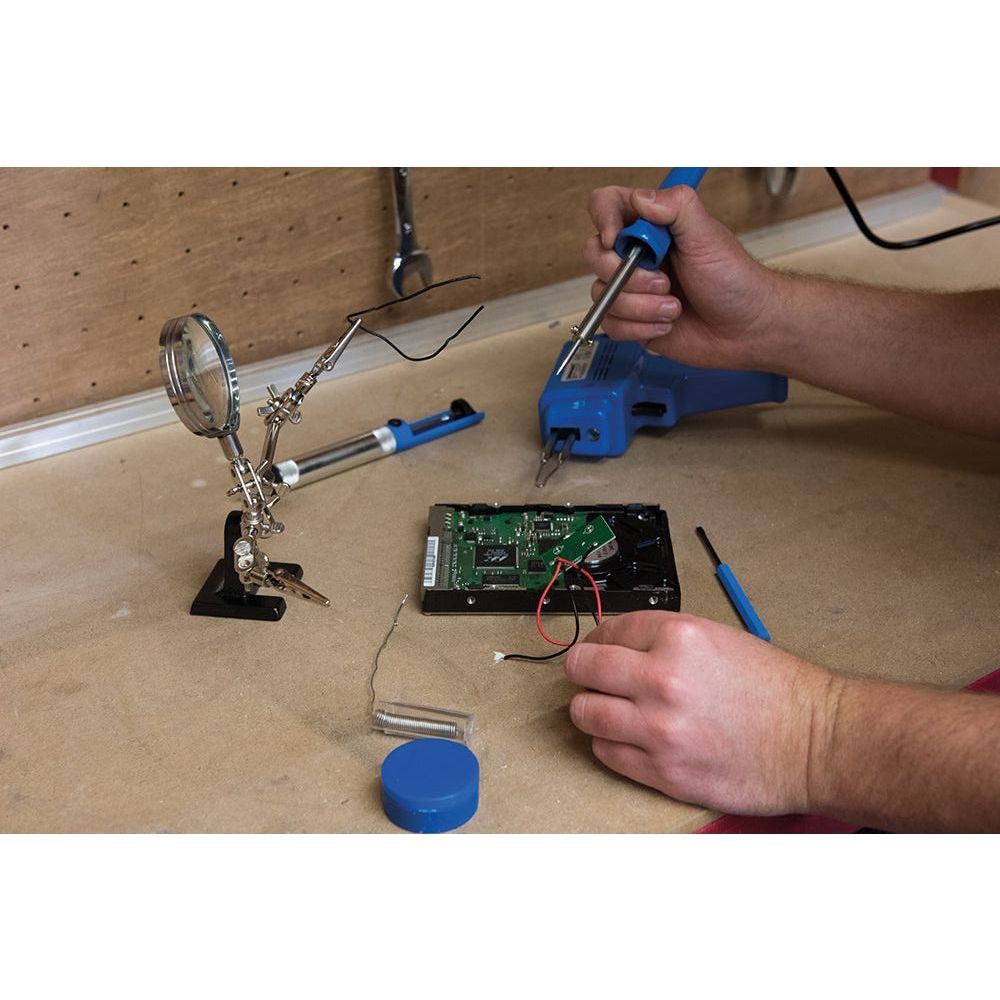 Silverline - Derde hand met vergrootglas Lens 63 mm 2,5x vergrotend