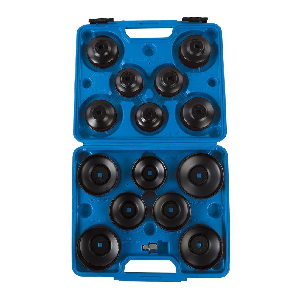 Silverline - 15-delige oliefiltersleutelset 65 - 93 mm