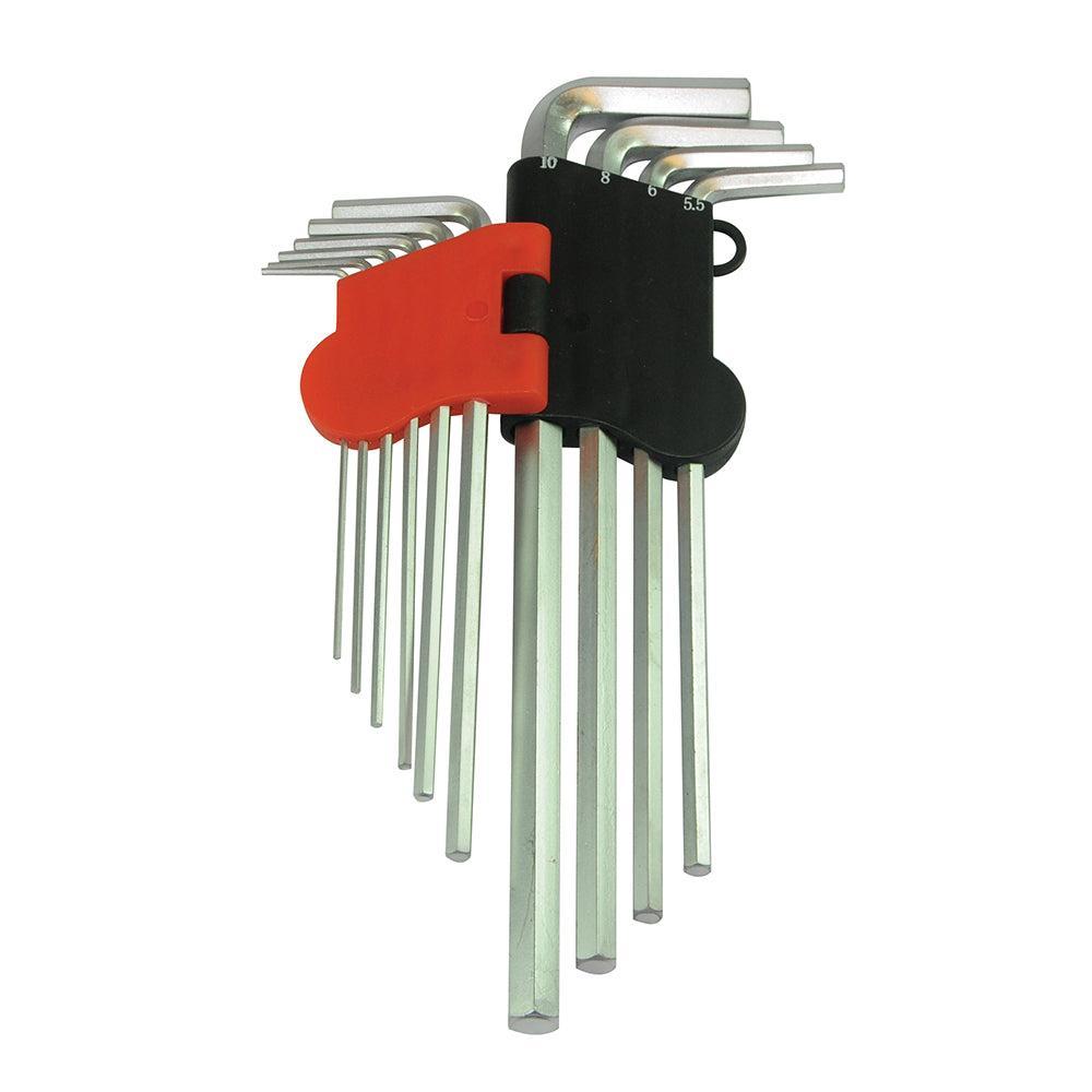 Silverline - 10-delige metrische zeskantsleutel set, Expert 1,5 - 10 mm