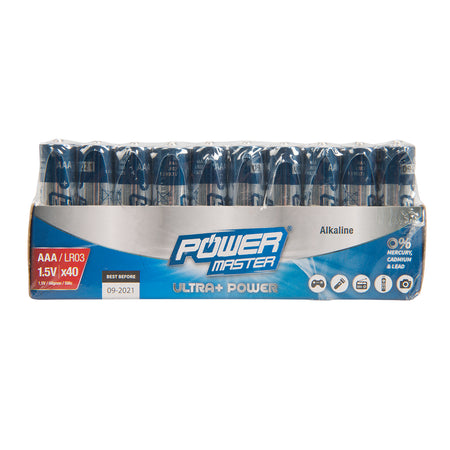Powermaster - AAA super alkaline batterij LR3, 40 pk.-3