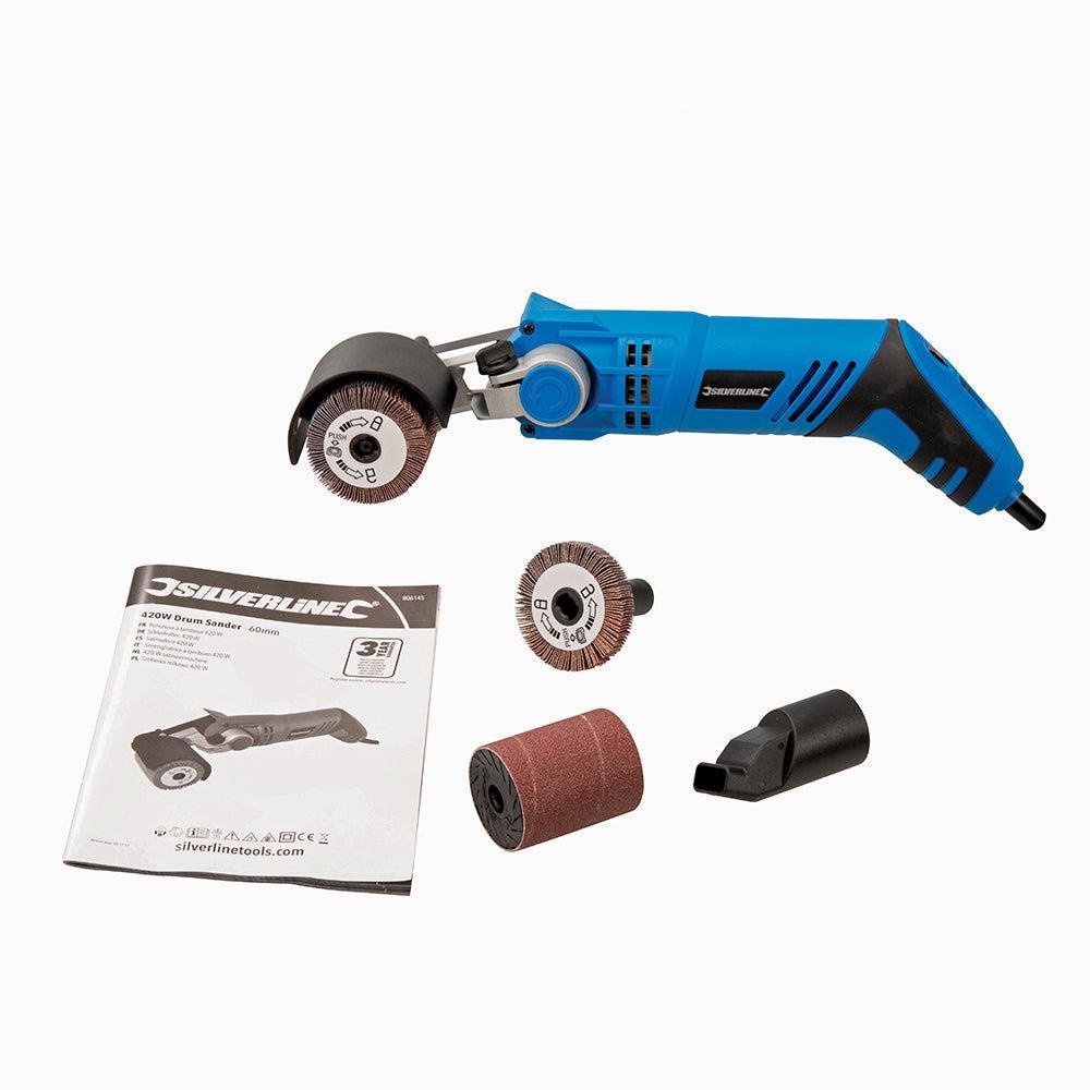 Silverline - 420 W satineermachine, 60 mm 420 W satineermachine (EU)