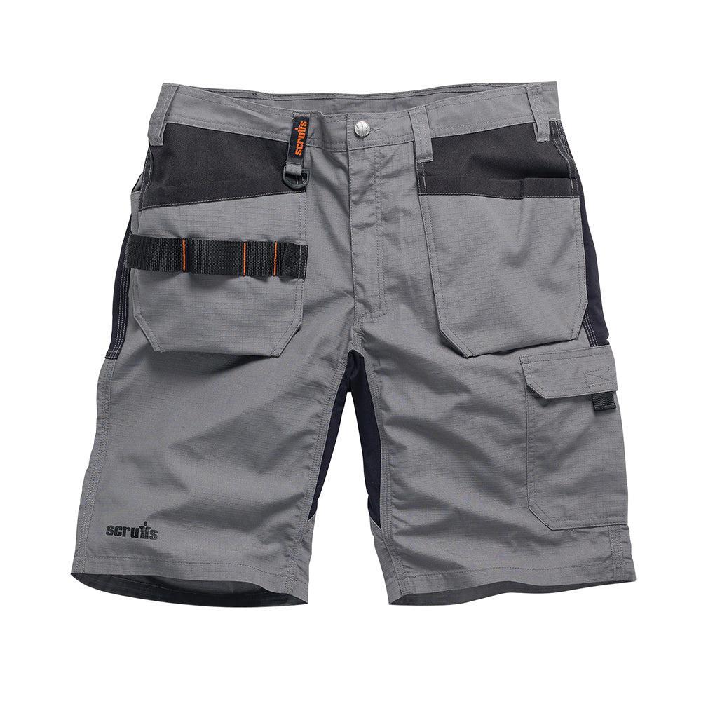 Scruffs - Werk-flexshort Holster, donker grijs