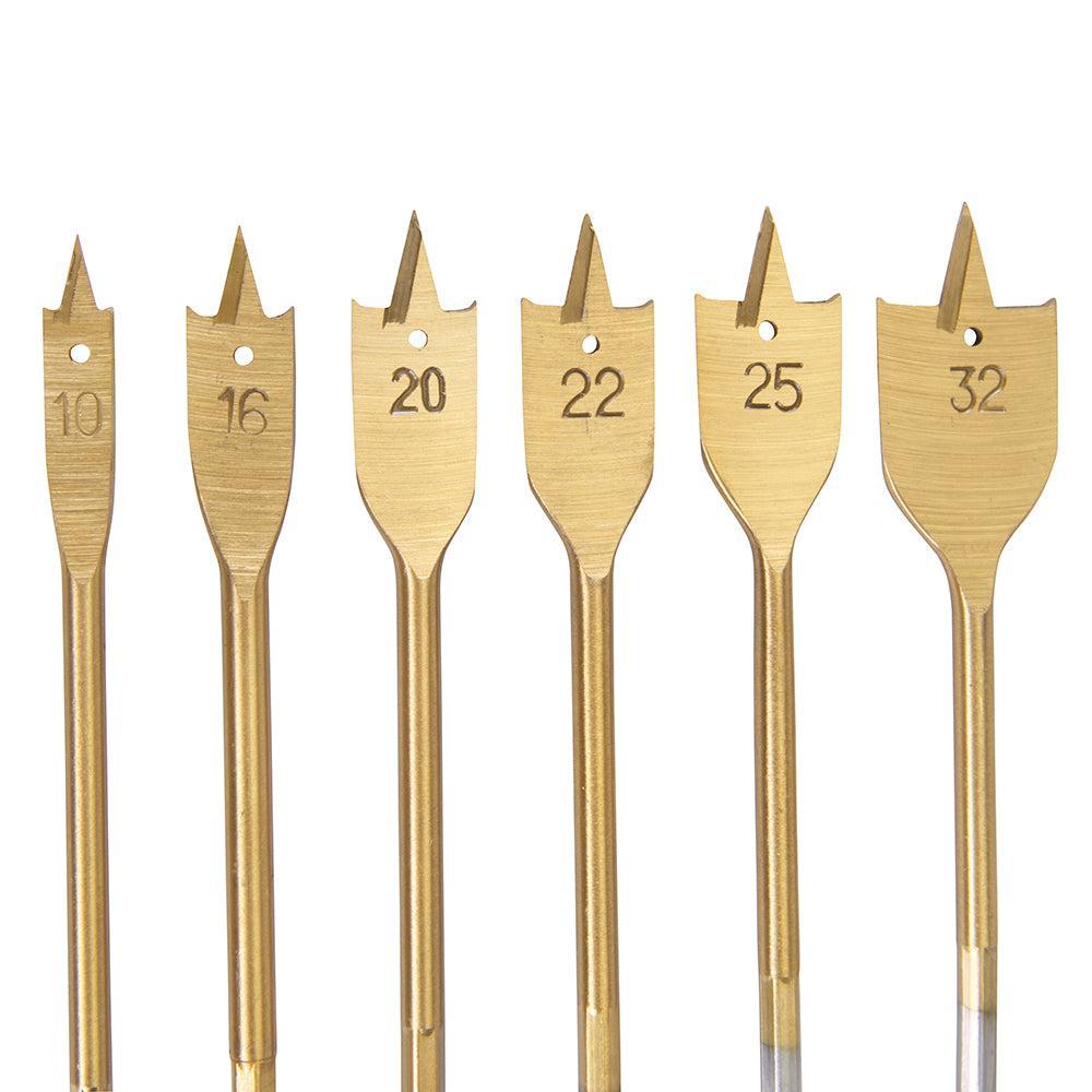 Silverline - 6-delige titanium speedboor setv 10 - 32 mm