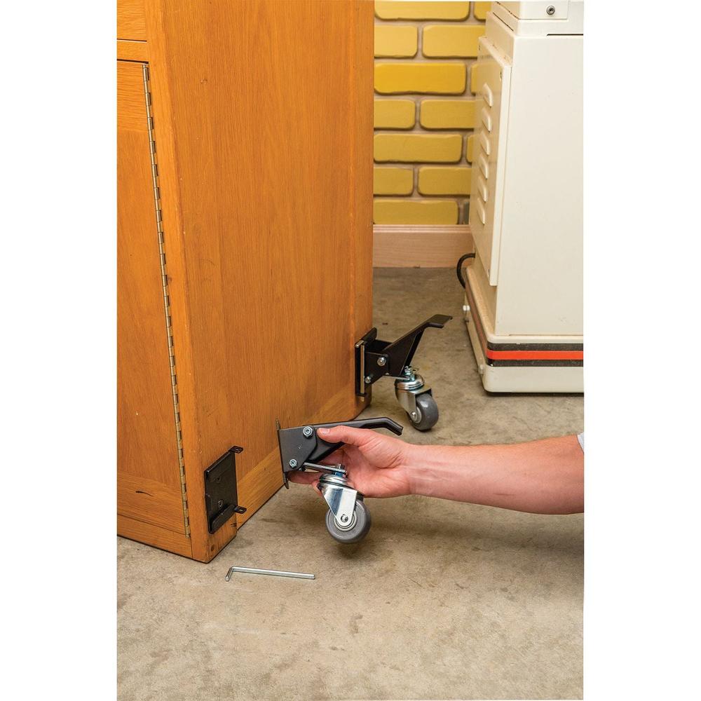 Rockler - Quick-release schuifplaten voor werkbankwielen 4 stk 70 x 95 mm (2-3/4 x 3-3/4")