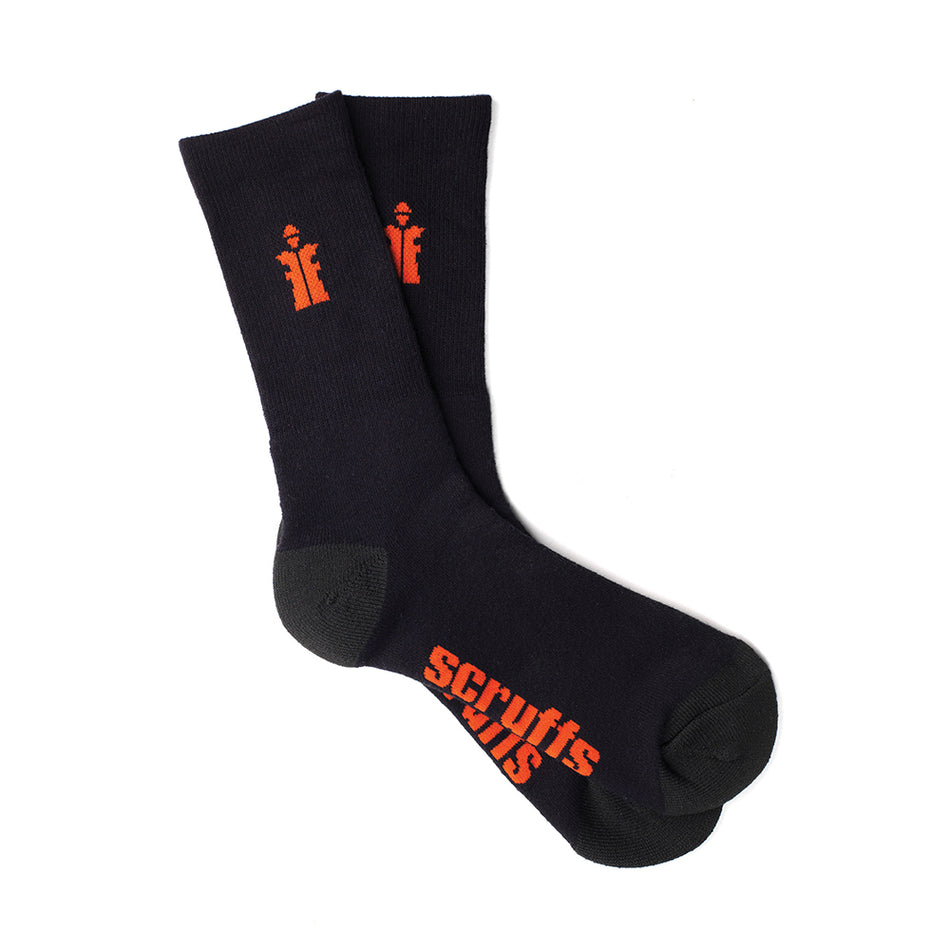 Scruffs - Worker sokken, zwart, 3 paar-0