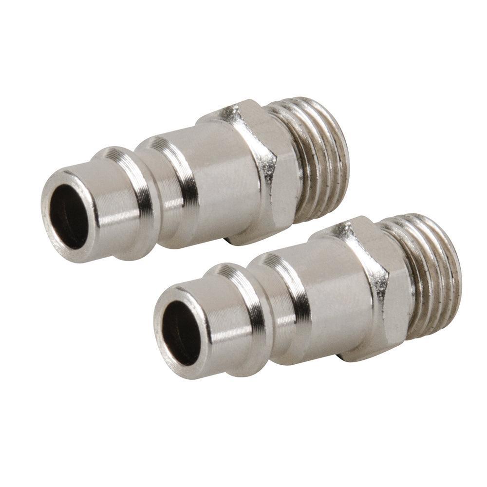 Silverline - Euro bajonetkoppeling, 1/4" BSP mannelijke draad, 2 pk. 1/4" BSP