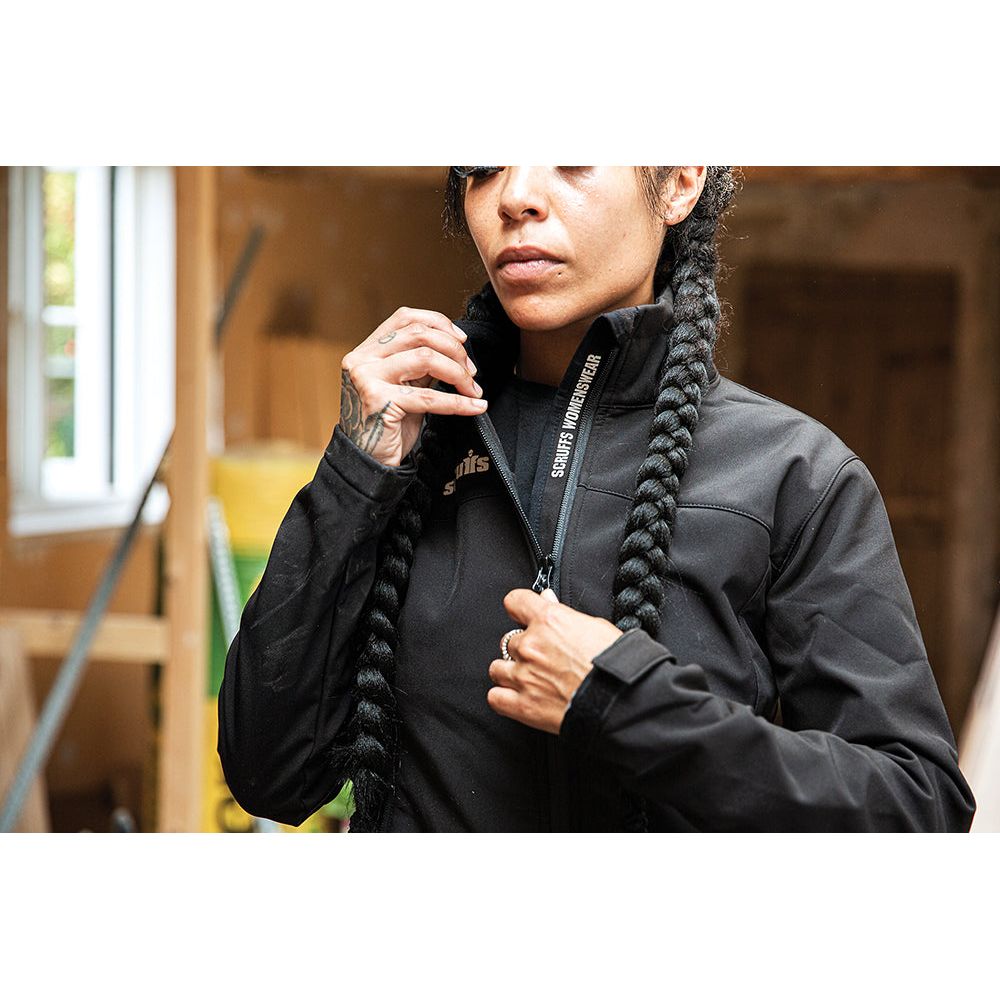 Scruffs - Trade Softshell werkjas voor dames, zwart Maat 44