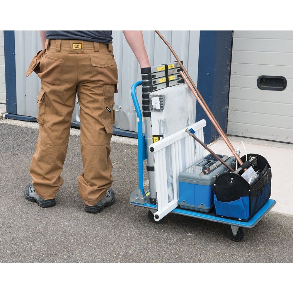 Silverline - Inklapbare plateauwagen 150 kg