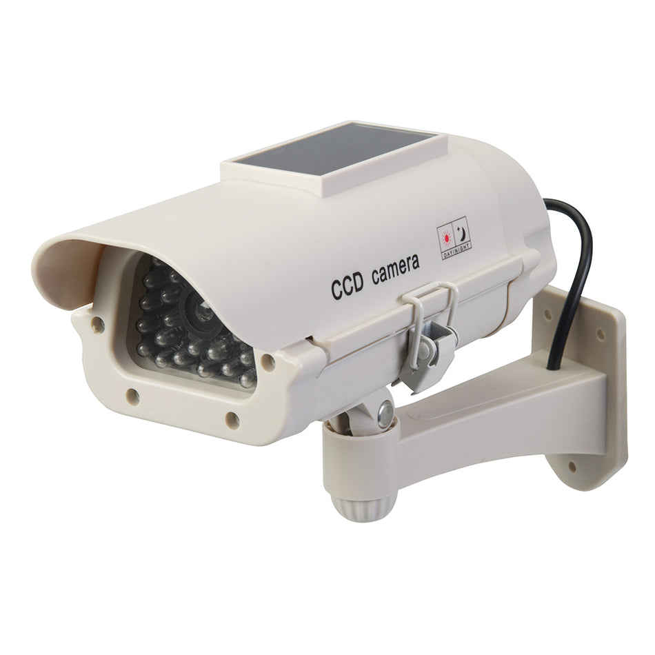 Silverline - Zonnepaneel aangedreven dummy CCTV beveiligingscamera met LED