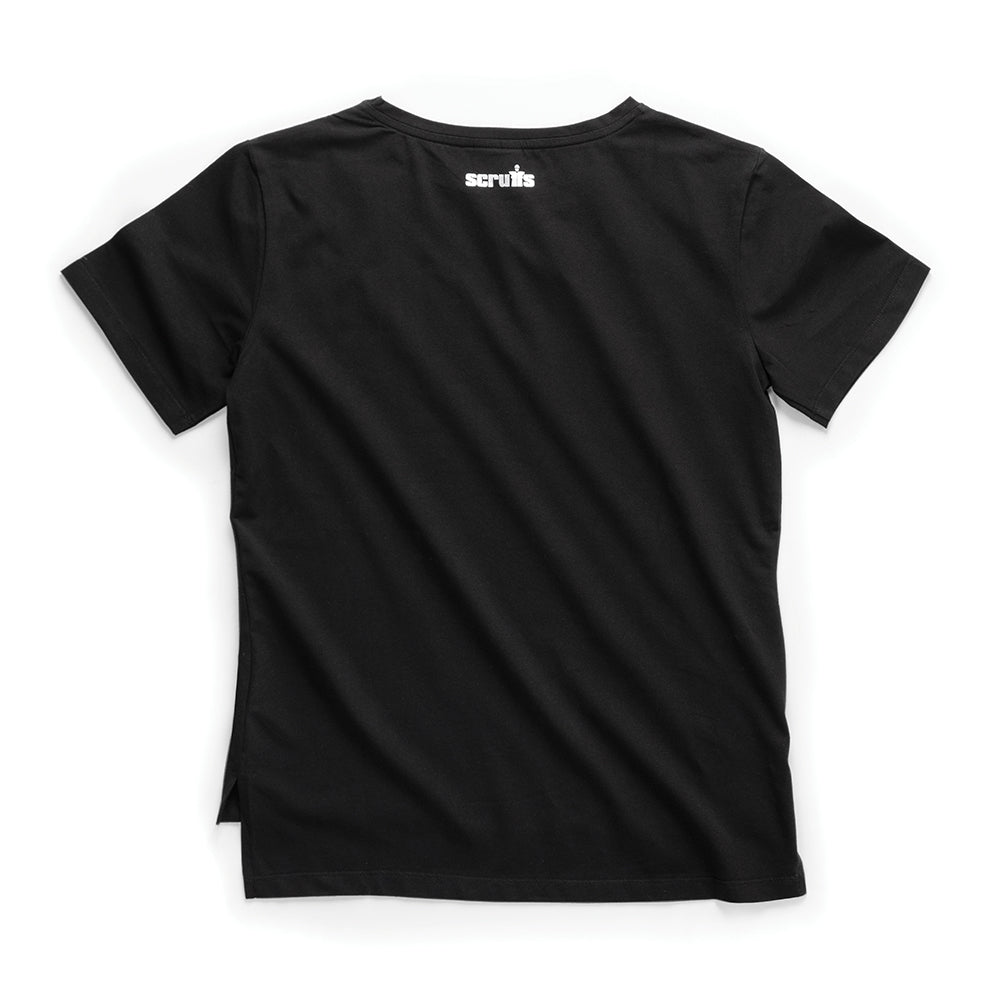 Scruffs - Trade T-shirt voor dames, zwart-1
