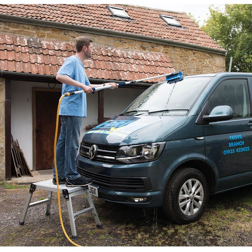 Silverline - Telescopische schoonmaakborstel 1,32 - 2,14 m