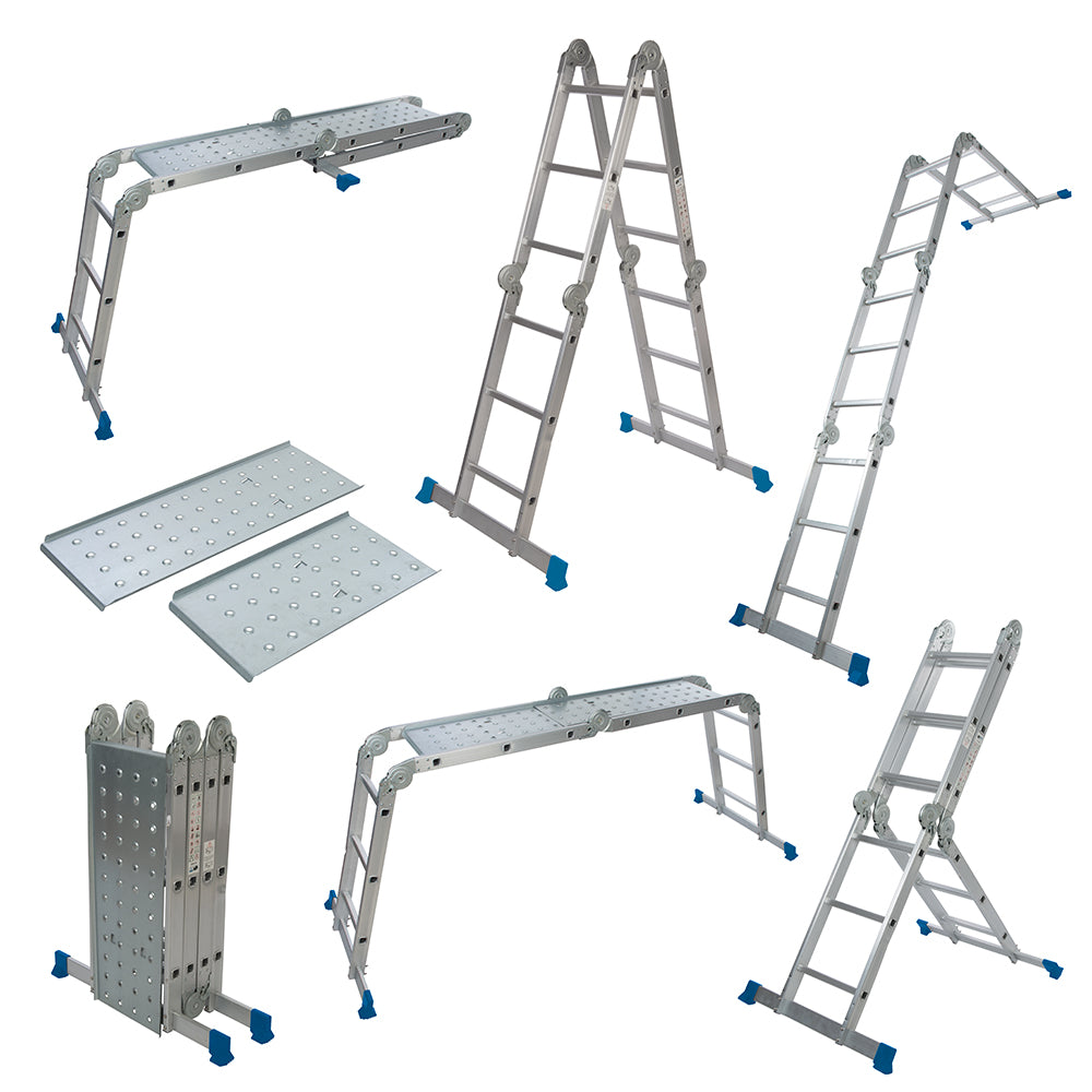 Silverline - Multifunctionele ladder met platform-2