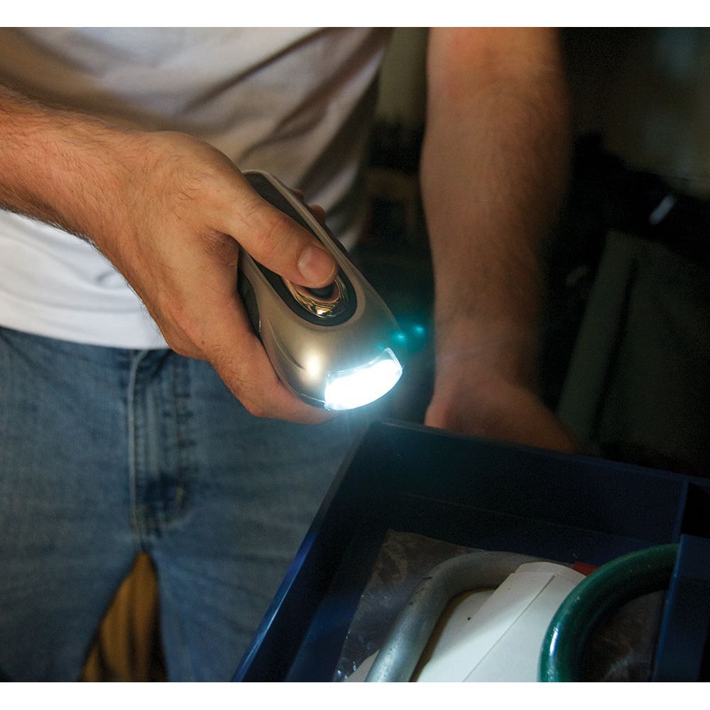 Silverline - LED opwindbare zaklamp 3 LED