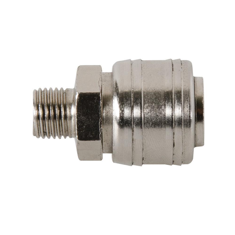 Silverline - EU luchtslang snelkoppeling, mannelijke draad 1/4" BSP