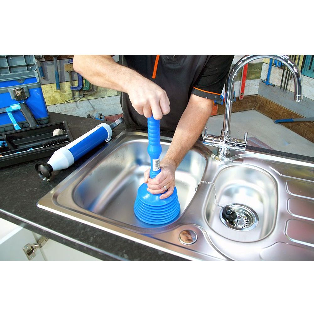 Silverline - Grote gootsteen ontstopper 160 x 475 mm